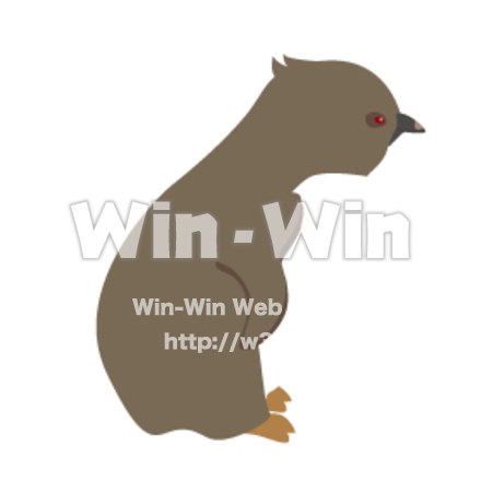 イワトビペンギンのヒナのCG・イラスト素材 W-014533