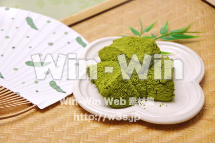 抹茶わらび餅の写真素材 W-014957