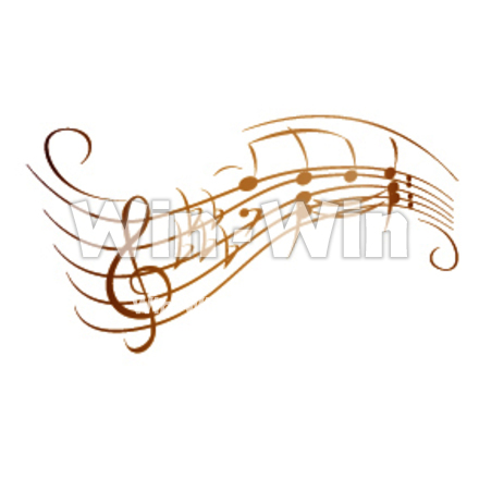 音符イメージのCG・イラスト素材 W-014289