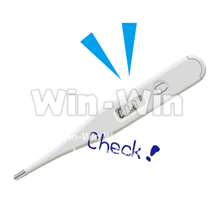 体温計のCG・イラスト素材 W-014987