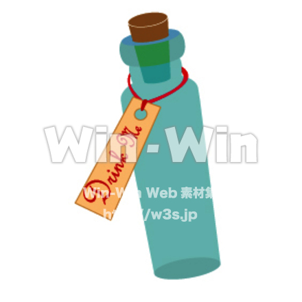 不思議の国のアリス＿小瓶のCG・イラスト素材 W-014290