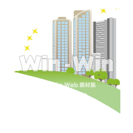 武蔵小杉　ビル群のCG・イラスト素材 W-014740