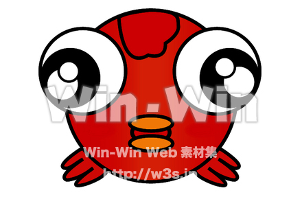 金魚（前）のCG・イラスト素材 W-014335