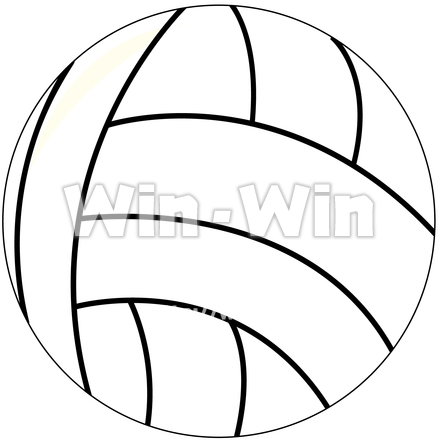 バレーボールのボールのCG・イラスト素材 W-015807