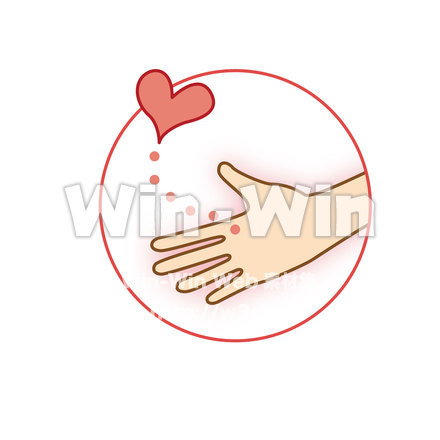 どうぞの手のCG・イラスト素材 W-015466