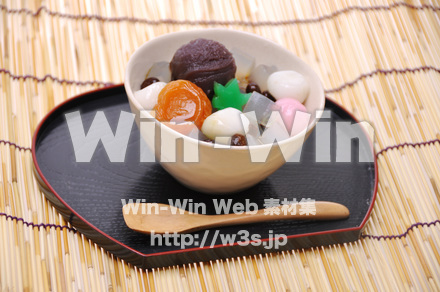 白玉あんみつの写真素材 W-014621