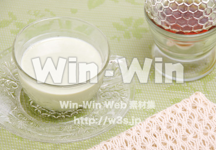 ホット青汁ミルクの写真素材 W-015929