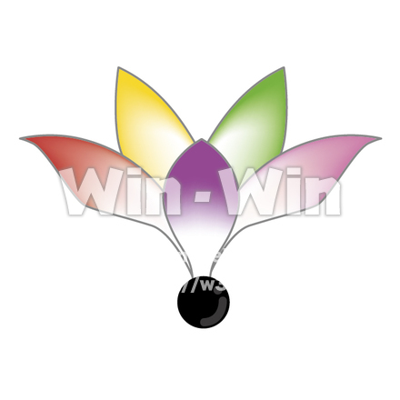 羽子板の羽のCG・イラスト素材 W-015872