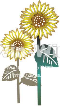 ひまわりのCG・イラスト素材 W-014492