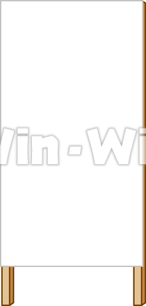 立て看板（大）のCG・イラスト素材 W-015181