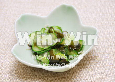 わかめと海藻の酢の物の写真素材 W-015762