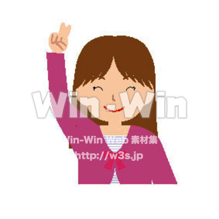 女性のCG・イラスト素材 W-014313