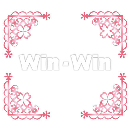 飾り枠のCG・イラスト素材 W-014070