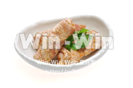 長いもの豚巻きの写真素材 W-015263