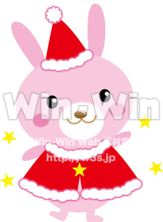 パーティーうさぎのCG・イラスト素材 W-015725