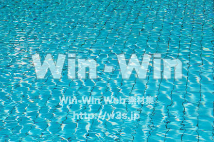 プールの水面の写真素材 W-015483