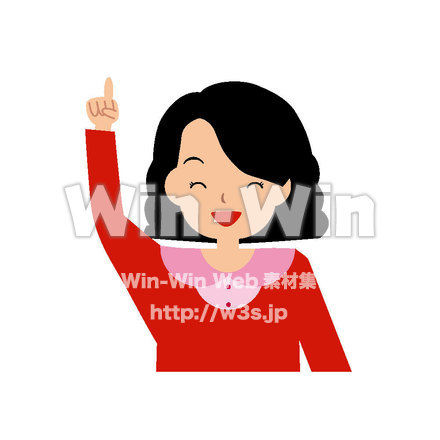 女性のCG・イラスト素材 W-014316