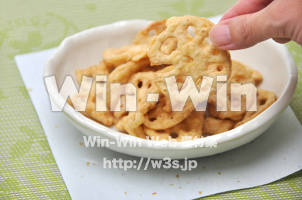 蓮根チップスの写真素材 W-014930