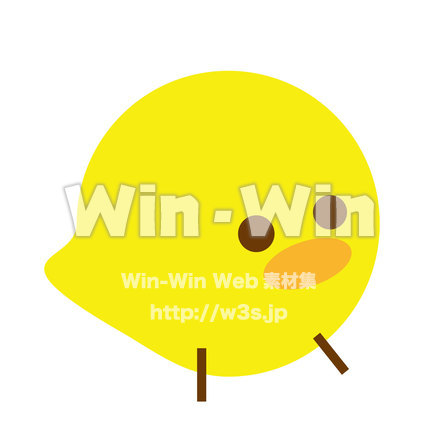 アシストヒヨコのCG・イラスト素材 W-015982