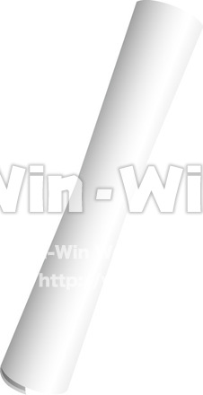 巻いた紙のCG・イラスト素材 W-015480