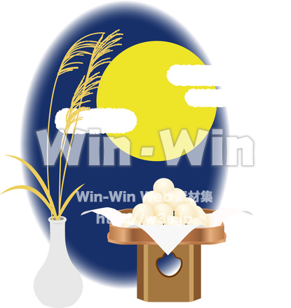 月見のCG・イラスト素材 W-015021