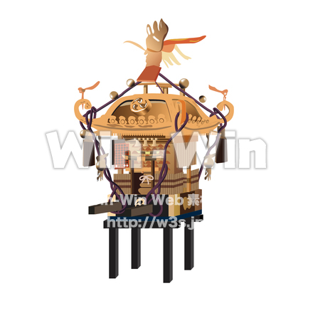 御神輿のCG・イラスト素材 W-015627