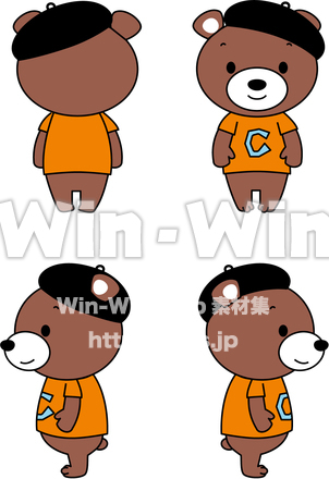 くまのココアくんのCG・イラスト素材 W-015956