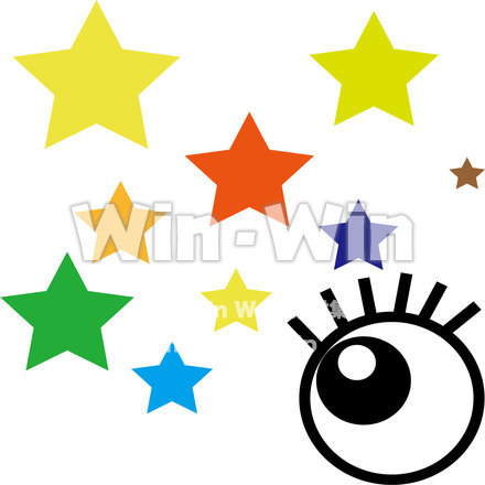 電気を消して星を見よう！(節電メッセージ)のCG・イラスト素材 W-015723