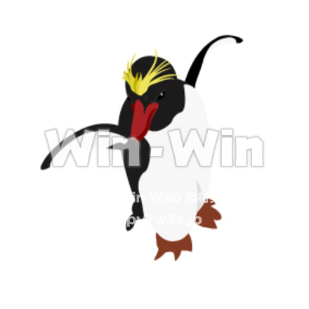 マカロニペンギンのCG・イラスト素材 W-014537