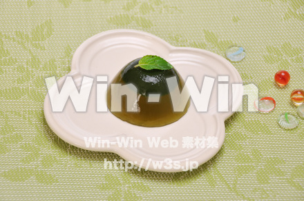 青汁ゼリーの写真素材 W-015141