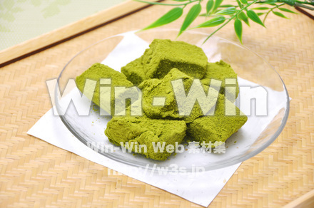 抹茶わらび餅の写真素材 W-014960