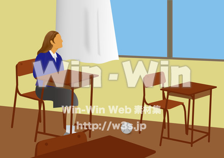 背景　学校のCG・イラスト素材 W-017275