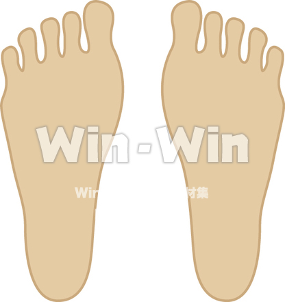 足裏のCG・イラスト素材 W-016393
