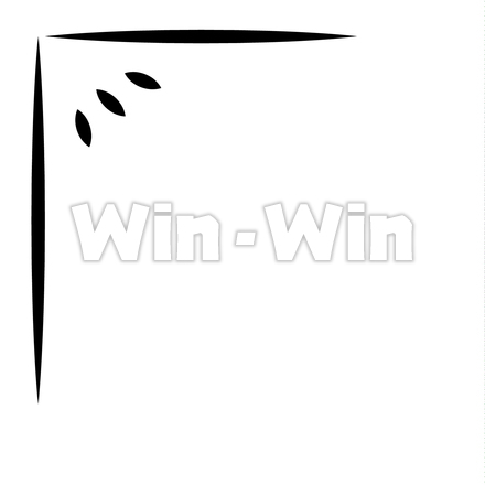 コーナー（和風）のシルエット素材 W-016258