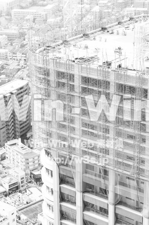 ビルの建設現場の写真素材 W-016407