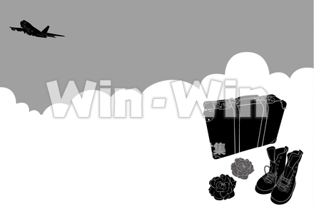 5月イラストのシルエット素材 W-017888