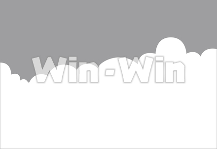 雲のシルエット素材 W-016548