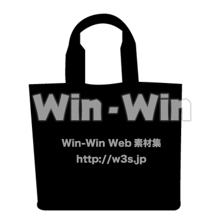 トートバックのシルエット素材 W-016606