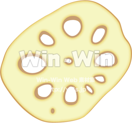 蓮根のCG・イラスト素材 W-016639