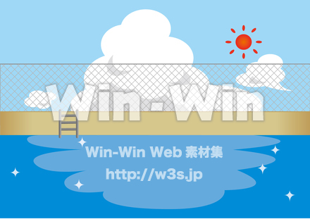プールのCG・イラスト素材 W-016944
