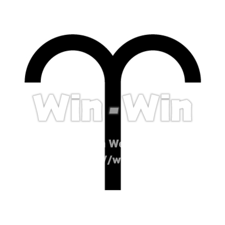 山羊座のシルエット素材 W-016521