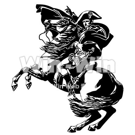 ナポレオンのシルエット素材 W-017904