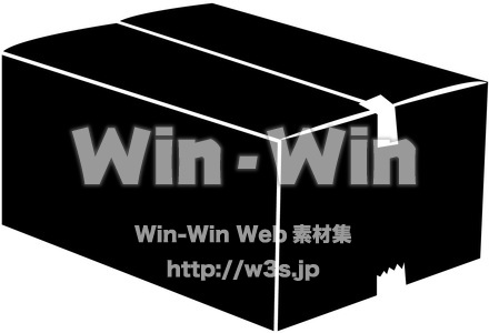 ダンボールのシルエット素材 W-016163
