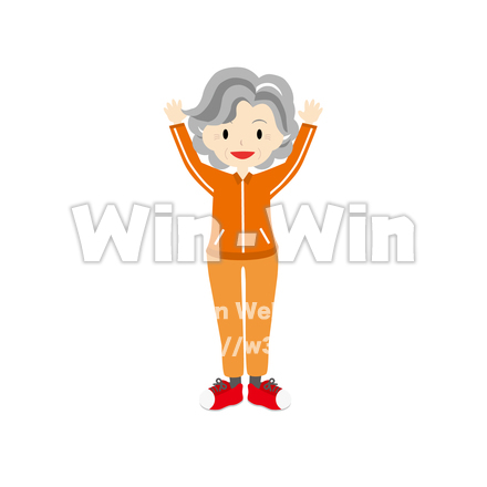 おばあちゃんのCG・イラスト素材 W-016044