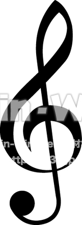 トーン記号のシルエット素材 W-016248