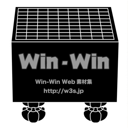 囲碁盤のシルエット素材 W-016452