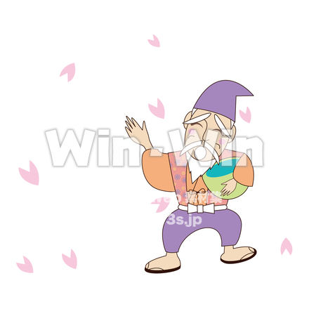 花咲かじいさんのCG・イラスト素材 W-017444