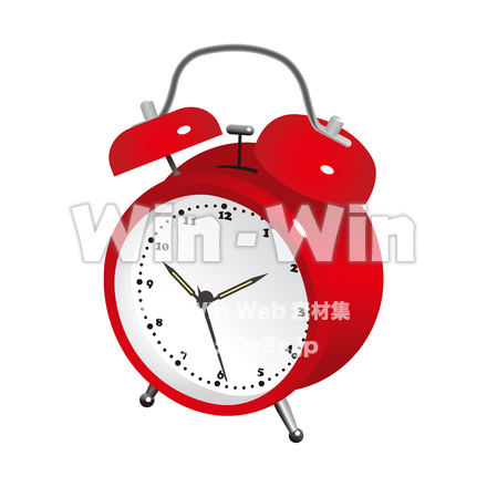 目覚まし時計のCG・イラスト素材 W-016213