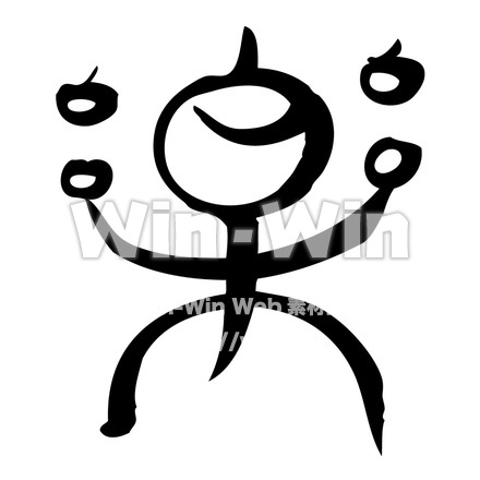 楽のシルエット素材 W-016813