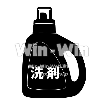 洗剤のシルエット素材 W-017666